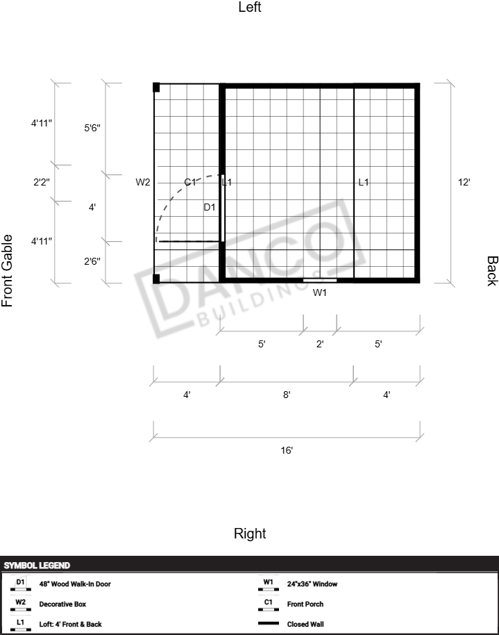 Lofted Barn Cabin 12x16 - Image 2