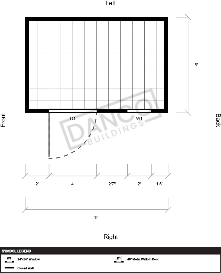 Extra Economy Metal Utility 8x12 - Image 2