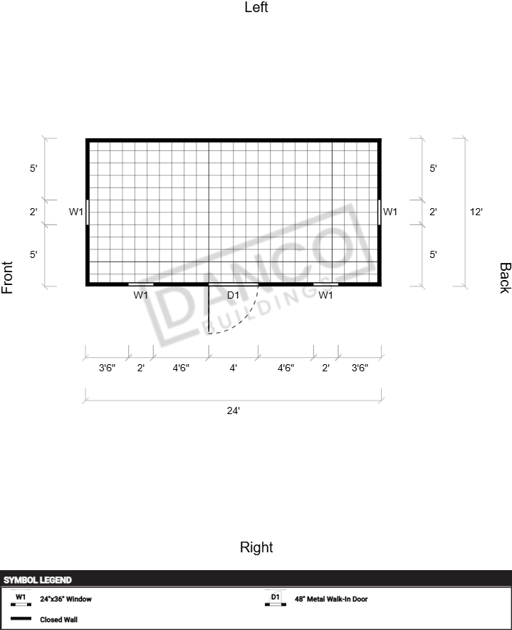 Extra Economy Metal Utility 12x24 - Image 2