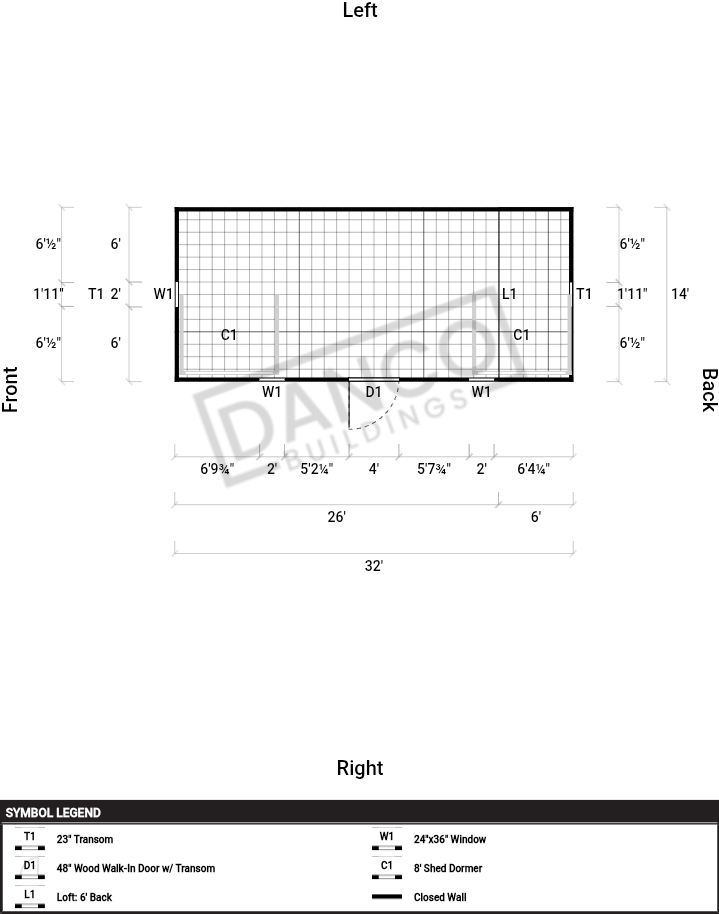 Dormer Shed 14x32 - Image 2