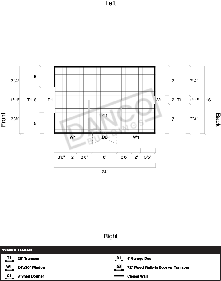 Dormer Shed 16x24 - Image 2