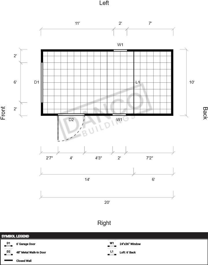 Extra Economy Lofted Barn 10x20 - Image 2