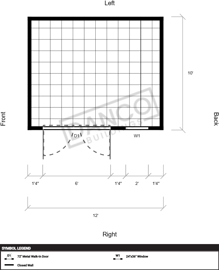 Extra Economy Metal Utility 10x12 - Image 2