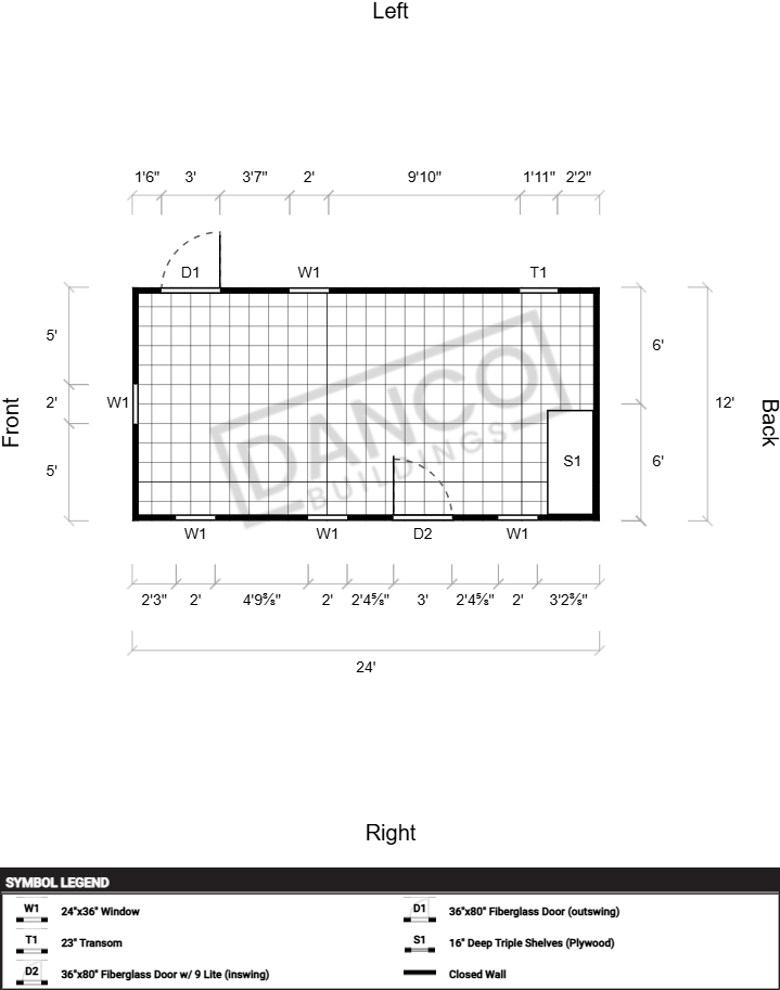 Dormer Shed 12x24 - Image 2
