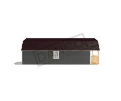 Wraparound Porch Lofted Barn Cabin 16x36 - Image 4