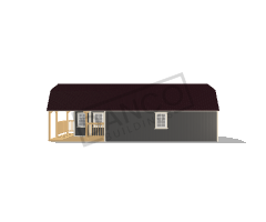 Wraparound Porch Lofted Barn Cabin 16x36 - Image 3