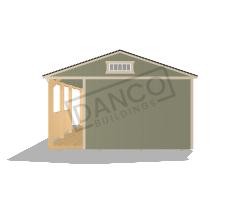 Side Porch Cabin 16x32 - Image 5