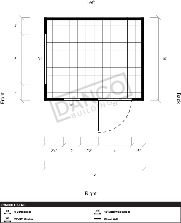 Extra Economy Metal Utility 10x12 - Image 2