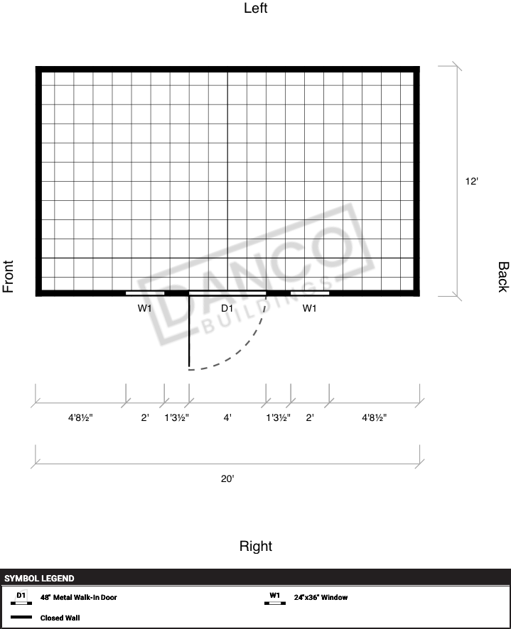Extra Economy Metal Utility 12x20 - Image 2