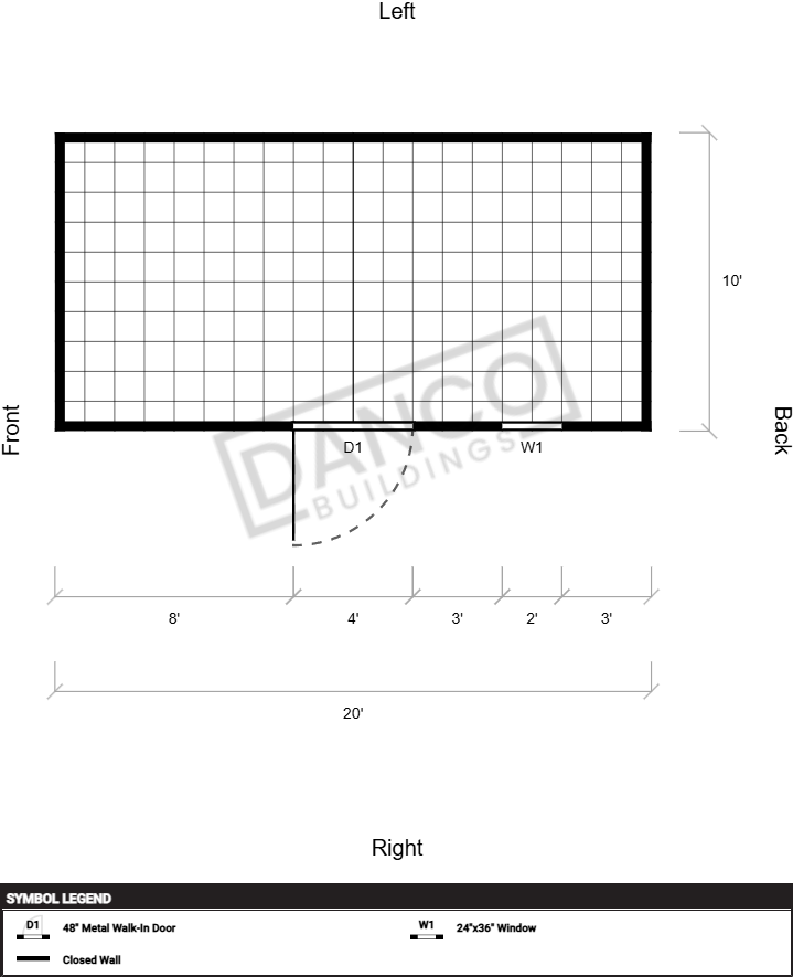 Extra Economy Metal Utility 10x20 - Image 2