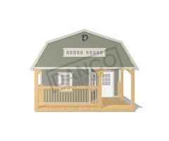 Wraparound Porch Lofted Barn Cabin 16x32 - Image 6