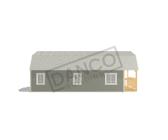 Wraparound Porch Lofted Barn Cabin 16x32 - Image 4