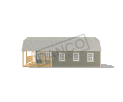 Wraparound Porch Lofted Barn Cabin 16x32 - Image 3
