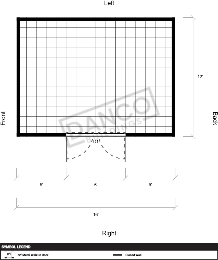Utility Shed Premium 12x16 - Image 2
