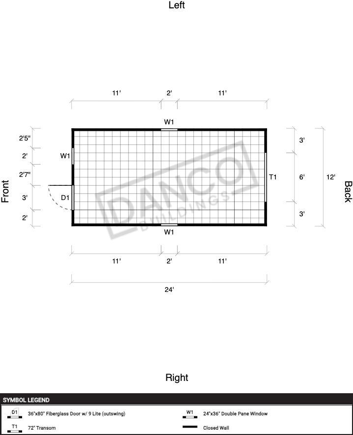 Utility Shed Premium 12x24 - Image 2