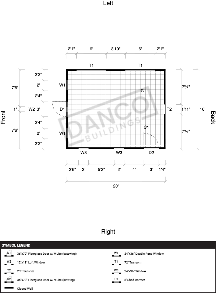 Dormer Shed 16x20 - Image 2