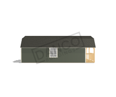 Wraparound Porch Lofted Barn Cabin 14x32 - Image 4