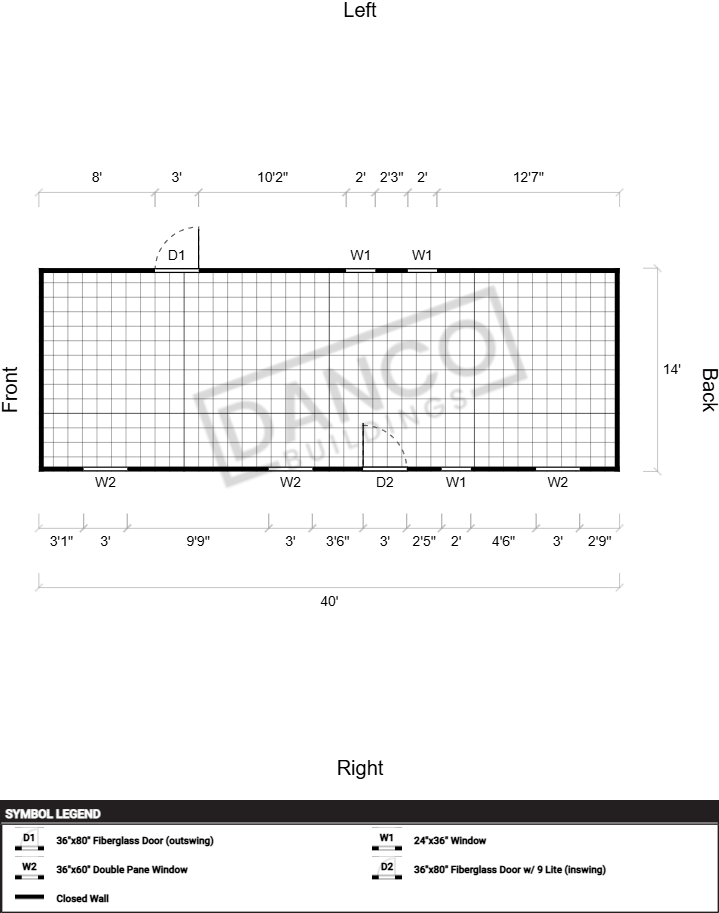 Dormer Shed 14x40 - Image 2