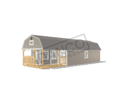 Wraparound Porch Lofted Barn Cabin 14x40
