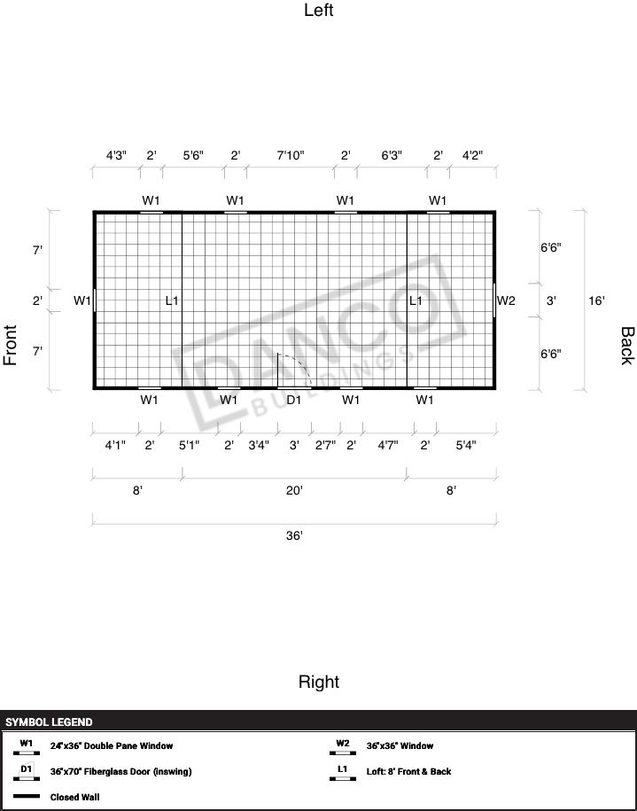 Side Lofted Barn 16x36 - Image 2