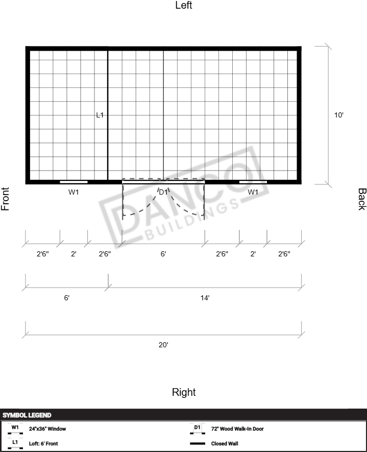 Side Lofted Barn 10x20 - Image 2
