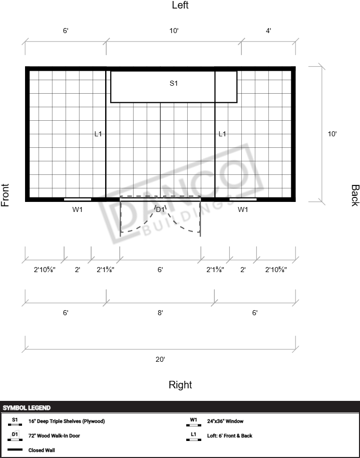 Side Lofted Barn 10x20 - Image 2