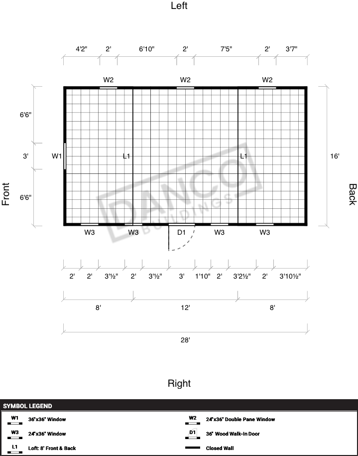 Side Lofted Barn 16x28 - Image 2