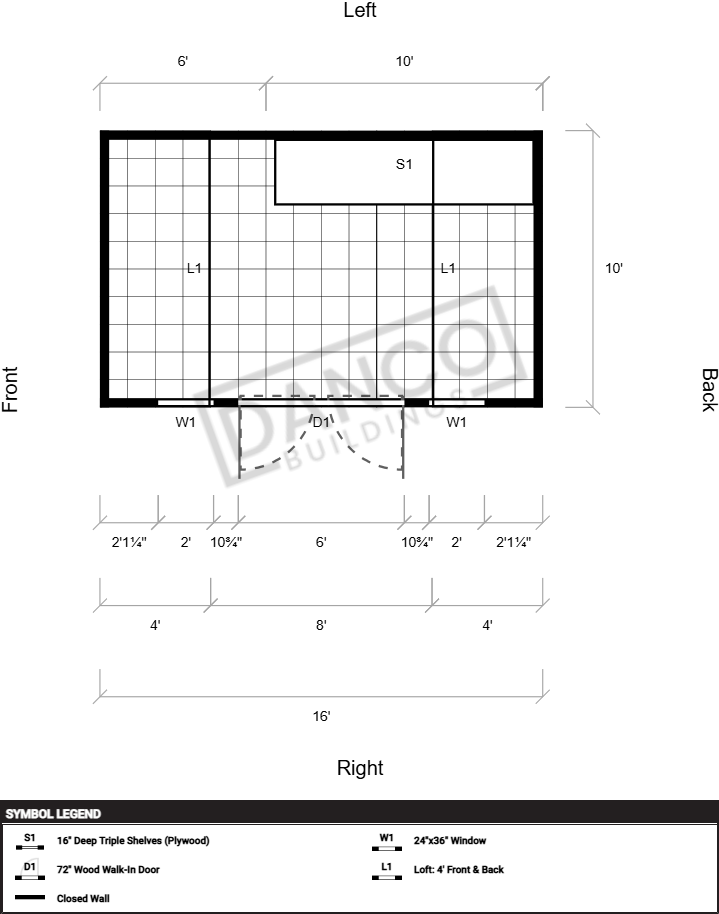 Side Lofted Barn 10x16 - Image 2