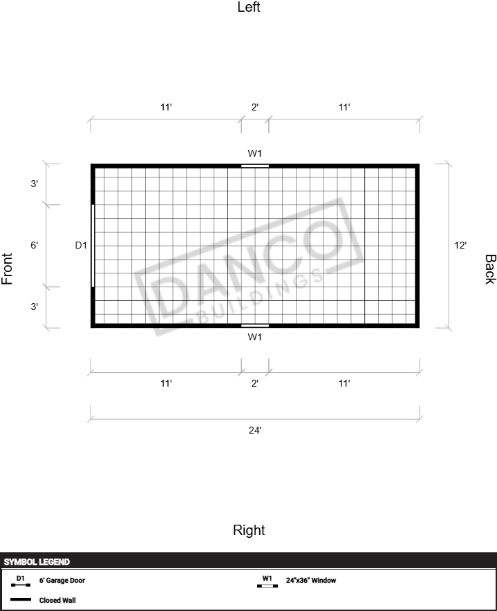 Utility Shed Premium 12x24 - Image 2