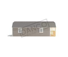 Wraparound Porch Lofted Barn Cabin 12x32 - Image 4
