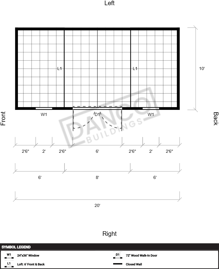 Side Lofted Barn 10x20 - Image 2