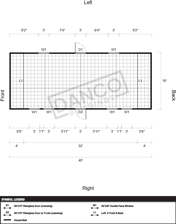 Side Lofted Barn 16x40 - Image 2