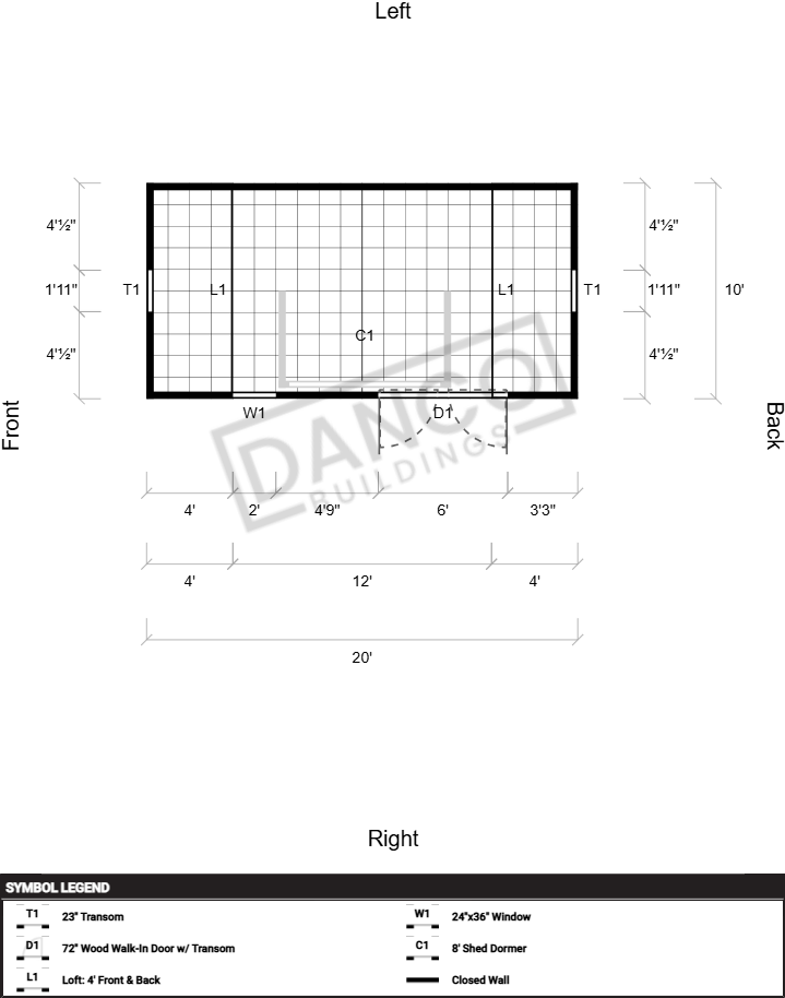 Dormer Shed 10x20 - Image 2