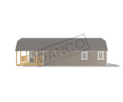 Wraparound Porch Lofted Barn Cabin 16x40 - Image 3