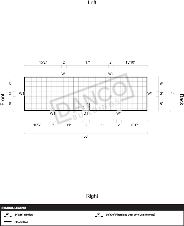 Side Lofted Barn Premium 14x50 - Image 2