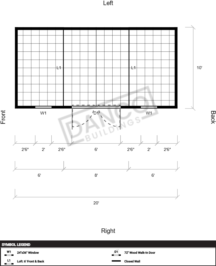 Side Lofted Barn 10x20 - Image 2