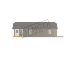 Corner Porch Lofted Barn Cabin 16x36 - Image 3