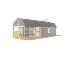 Wraparound Porch Lofted Barn Cabin 12x32
