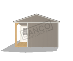 Corner Porch Cabin 14x28 - Image 5