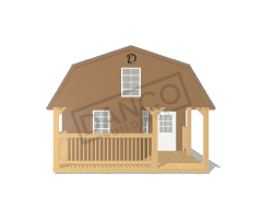 Wraparound Porch Lofted Barn Cabin 16x40 - Image 6