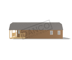Wraparound Porch Lofted Barn Cabin 16x40 - Image 3