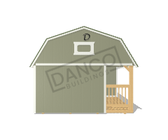 Corner Porch Lofted Barn Cabin 14x40 - Image 6