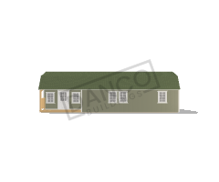 Corner Porch Lofted Barn Cabin 14x40 - Image 3