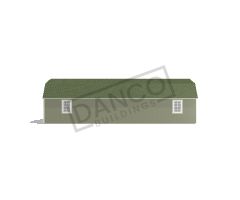 Corner Porch Lofted Barn Cabin 14x40 - Image 4