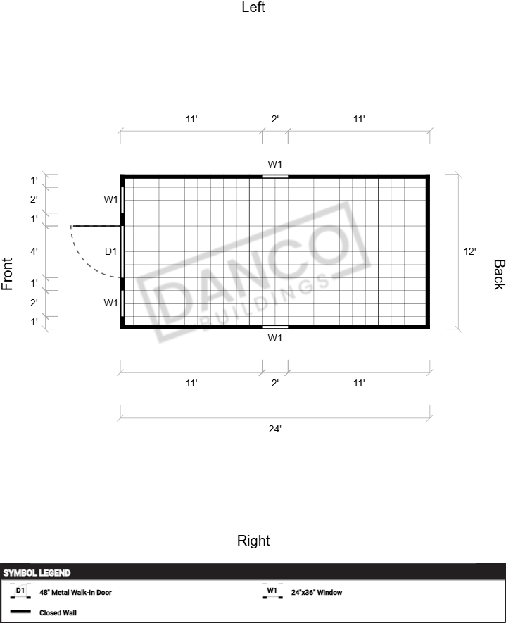 Extra Economy Metal Utility 12x24 - Image 2