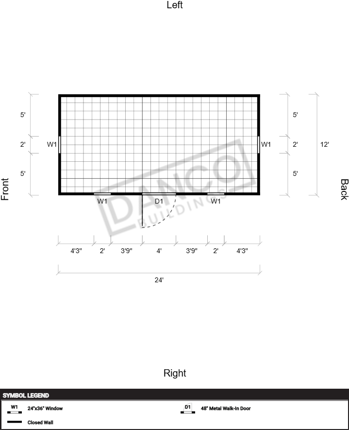 Extra Economy Metal Utility 12x24 - Image 2