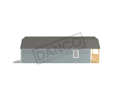 Wraparound Porch Lofted Barn Cabin 16x36 - Image 4