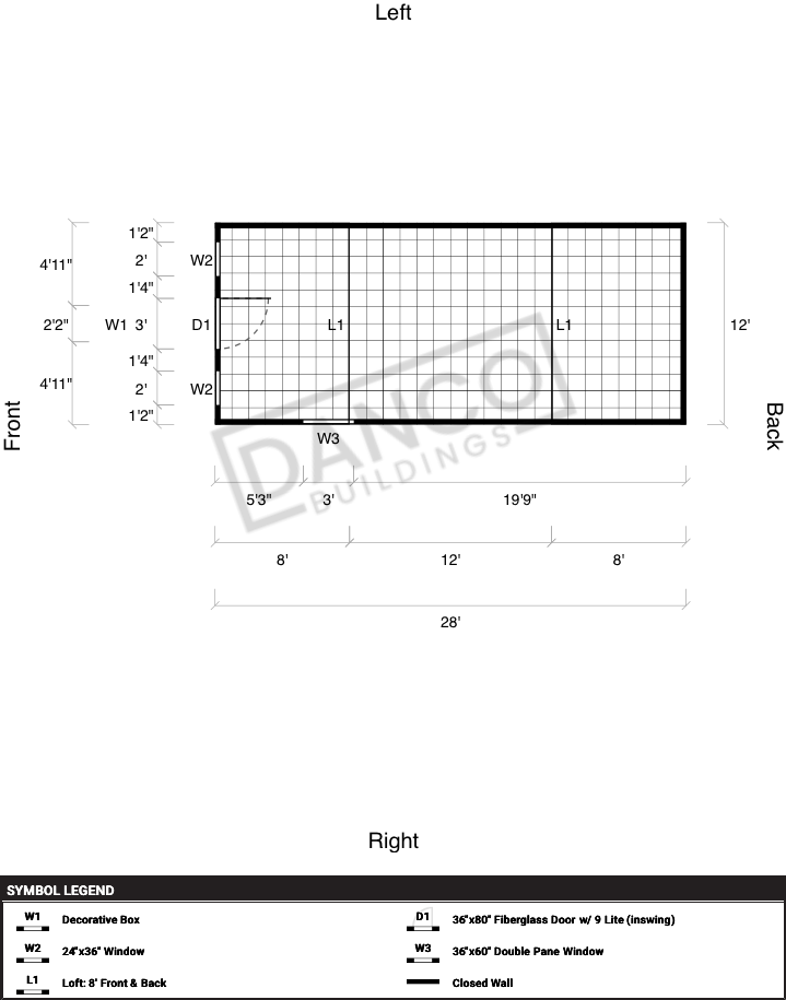 Lofted Barn 12x28 - Image 2