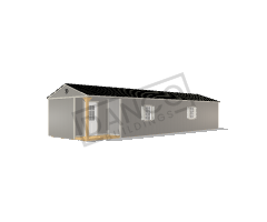 Corner Porch Cabin 14x48