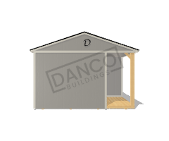 Corner Porch Cabin 14x48 - Image 6